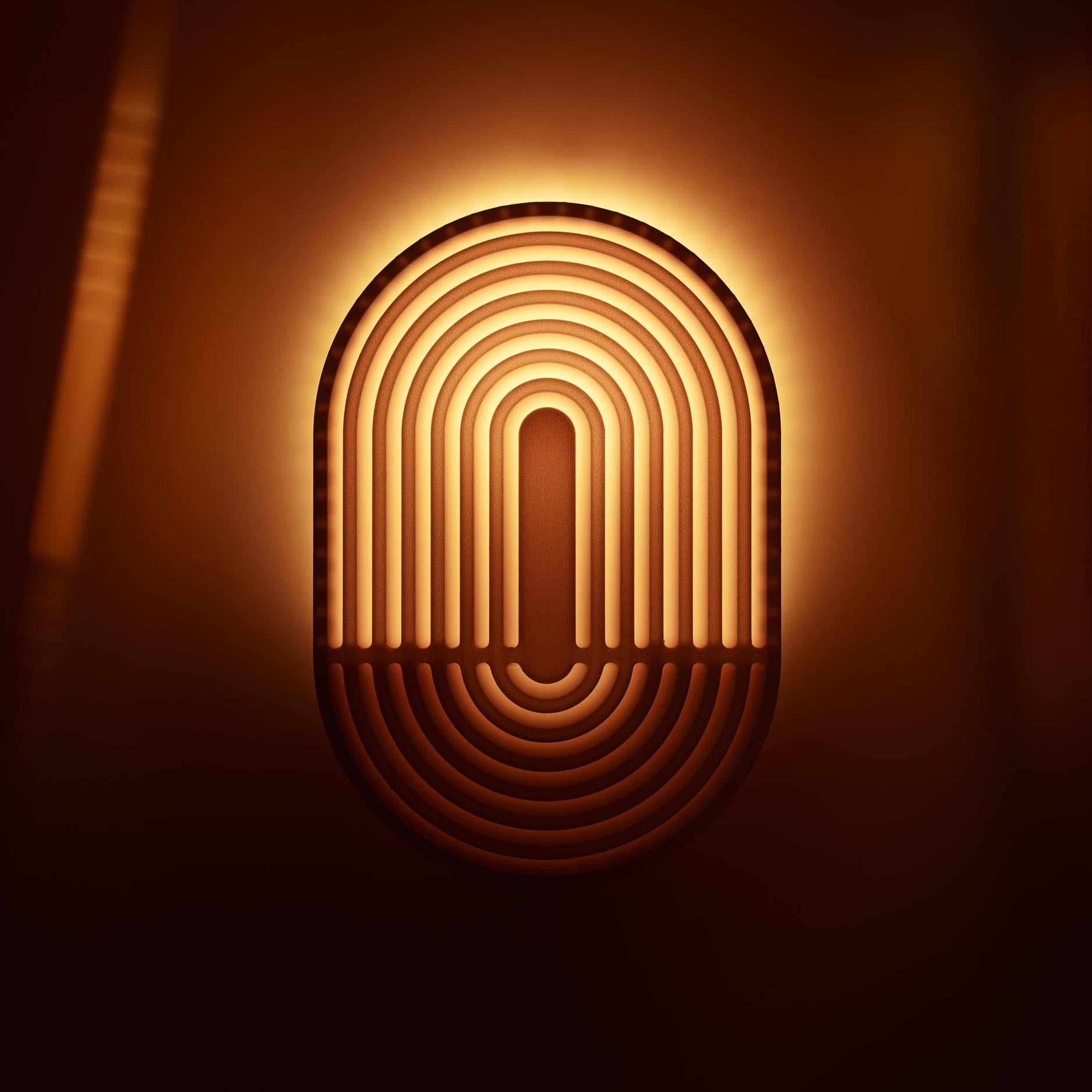 The Carve Wall Sconce - 3D Printed Sconce - Unique Sconce - Plug-in Sconce - Sustainable Decor - Ethically Made - Futuristic Lamp - Recycled