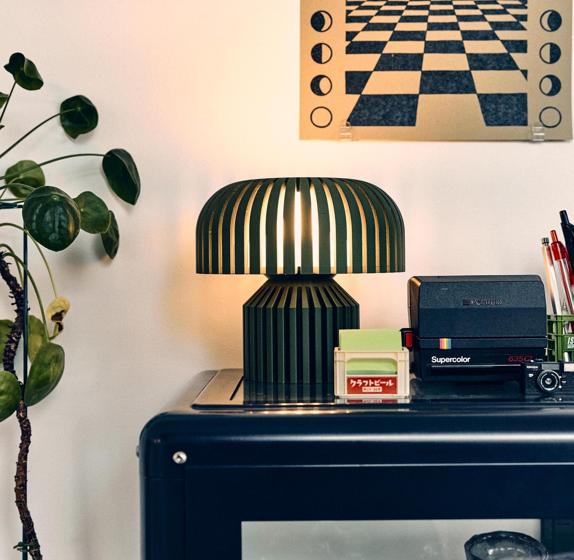 The Maya Lamp - 3D Printed Lamp - Unique Lamp - Desk Lamp - Sustainable Decor - Ethically Made - Futuristic Lamp - Recycled