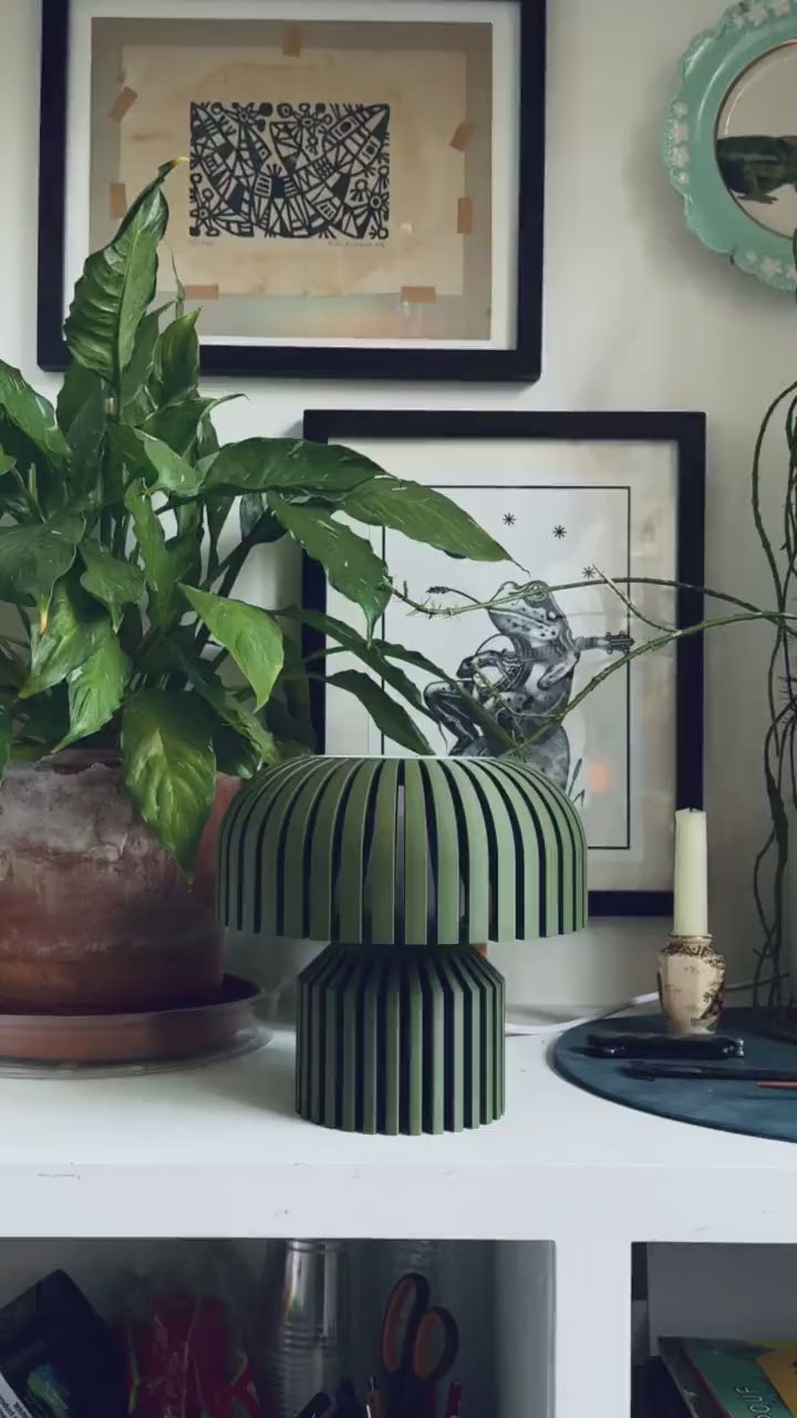 The Maya Lamp - 3D Printed Lamp - Unique Lamp - Desk Lamp - Sustainable Decor - Ethically Made - Futuristic Lamp - Recycled